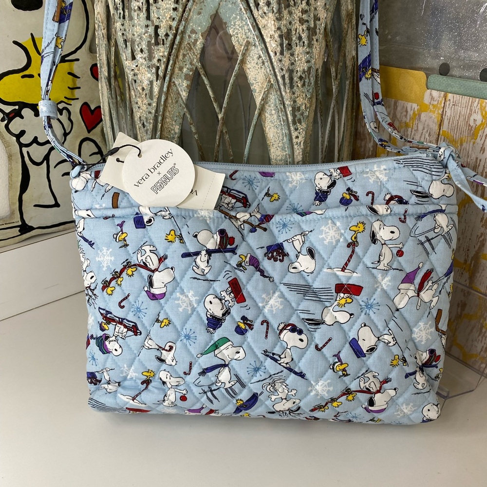 Vera Bradley x Peanuts Snoopy Quilted Crossbody Hipster Bag